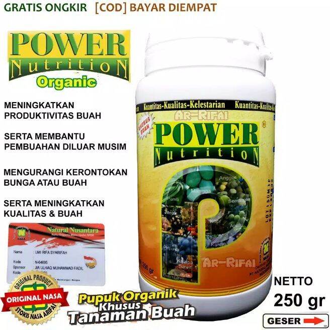 Power Nutrition Nasa Gr Pupuk Organik Pelebat Buahpusat Herbal Alami Lazada Indonesia