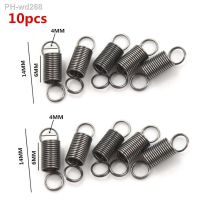 10pcs Stainless Steel small Tension Spring With Hook For Tensile DIY Toys Spring length 6 mm stretch to 30MM