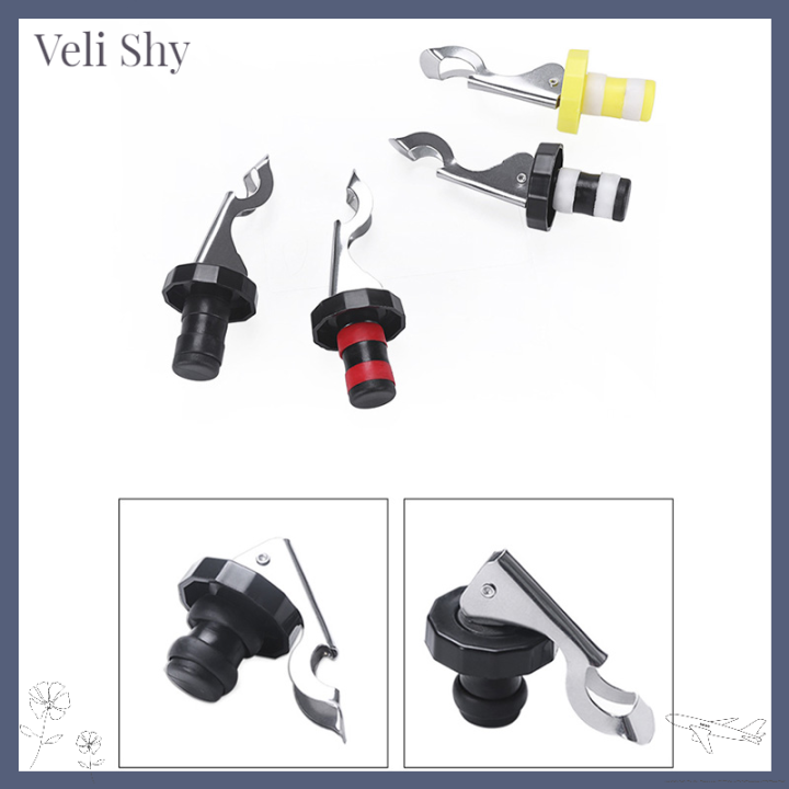 veli-shy-คันโยกหมวกพลาสติกจุกแชมเปญกันรั่วสแตนเลสจุกเครื่องดื่ม