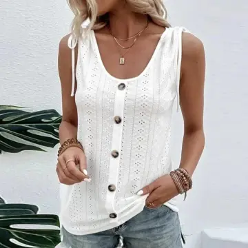 Sleeveless Tops For Women Plus Size Giá Tốt T12/2023