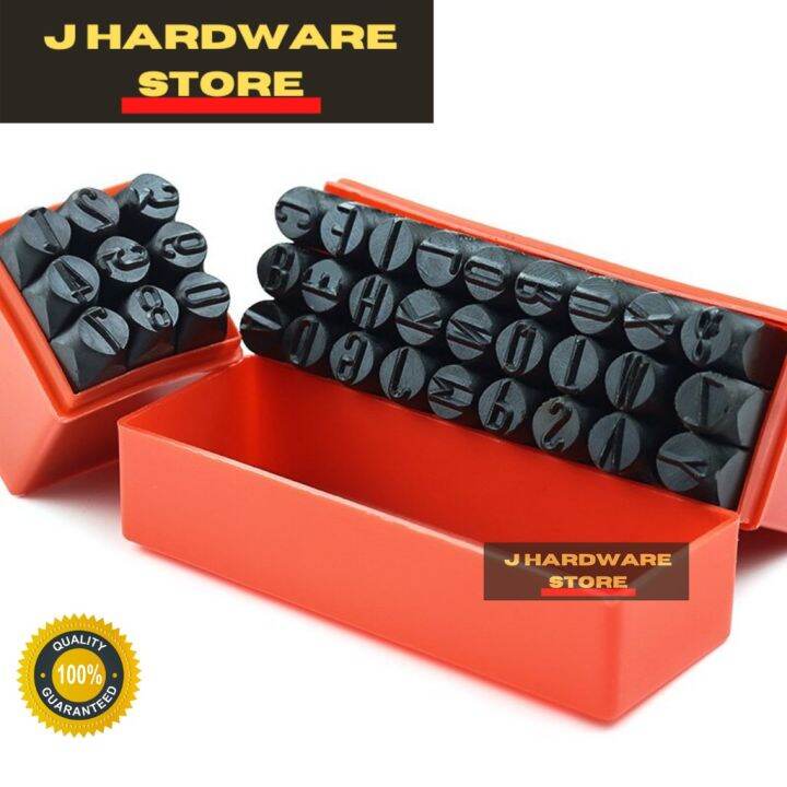 36pcs 6mm Steel Die Metal DIY Stamping kit Punch Tool Number Letter