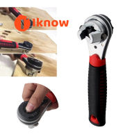 I Know Universal ประแจแรงบิด6-22มม. Multi-Function ปรับแบบพกพาแรงบิด Ratchet กรองน้ำมัน Spanner Hand Tool