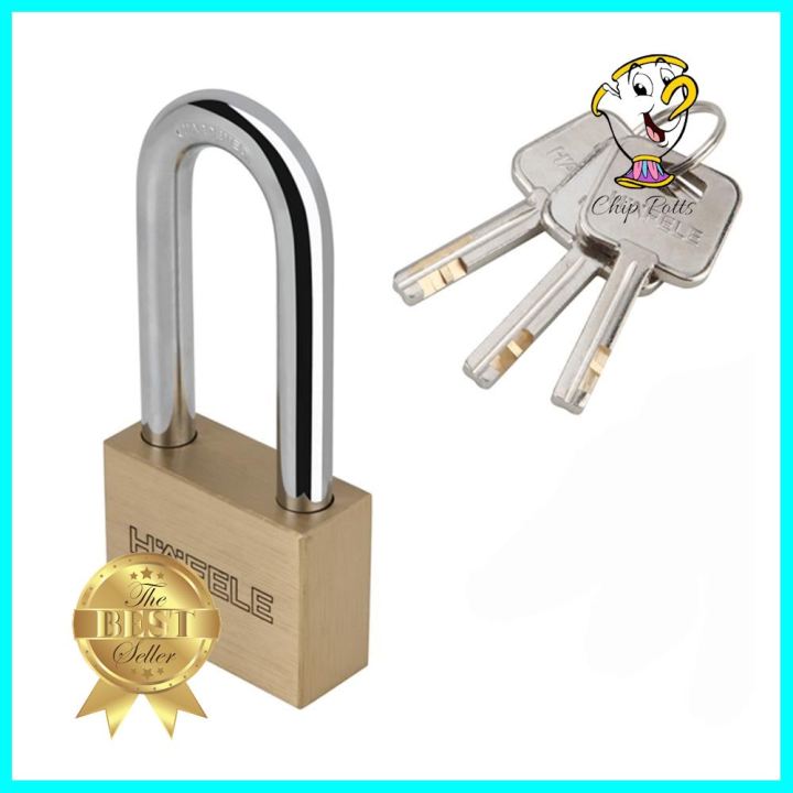 กุญแจลูกปืน-hafele-482-01-985-50-มม-สีทองเหลืองpadlock-hafele-482-01-985-50mm-brass-ราคาดีที่สุด