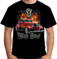 2019 T Shirt Men Cotton Summer StyleWild Ride V8 Hot Rod 32 Classic American Car 3 Window Coupe Rat A17947 Tee Shirts XS-4XL-5XL-6XL