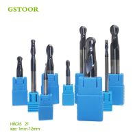 1PC Ball Nose End Mill R3mm R4mm R6mm Milling Machining 1mm-12mm ทังสเตนเหล็ก Sprial Bit Milling Cutter HRC45 2F Cutting