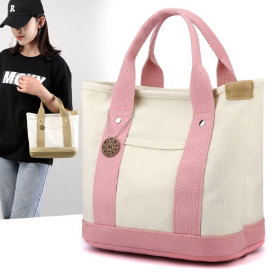 Zongsheng กระเป๋าถือสำหรับผู้หญิง,กระเป๋าใส่เบนโตะแฟชั่น2023กระเป๋าผ้าใบตามสมัยสินค้าใหม่