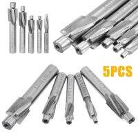 5Pc 4ขลุ่ย Hss ปลายประแจแฉก Countersink เครื่องตัดมิลลิ่งนักบิน Slotting หัวเจาะหรือสว่ายเจาะไม้และโลหะ Counterbore Mill