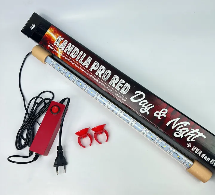 LAMPU LED VIEW KANDILA PRO RED day and night AQUARIUM IKAN AROWANA ...