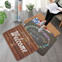 Welcome home Wallpapers Kitchen Mat Bedroom Living Room Carpet Entrance Doormat Home Hallway Floor Mat Bathroom Anti-Slip Rug