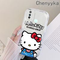 เคส Chenyyka สำหรับ VIVO Y19เคส Y5s ลายการ์ตูนสีสันสดใสลายเฮลโลคิตตี้เนื้อครีมเคสมือถือโปร่งใสเคสป้องกันเลนส์กล้องซิลิโคนกันกระแทกเคสนิ่มแบบใส