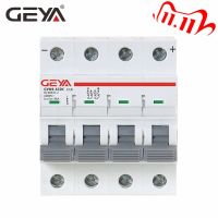 Geya เบรกเกอร์ขนาดเล็ก Mcb Dc 1000V 6a 10a 20a 25a 32a 40a 50a 63a 4ขั้ว Iec60947