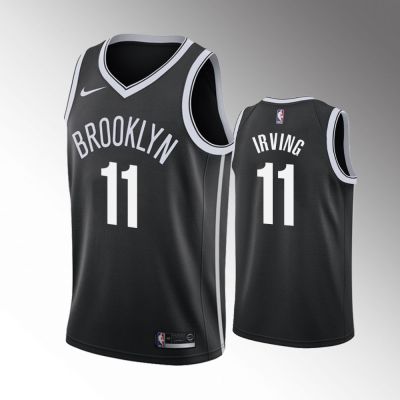 Ready Stock Newest Authentic Sports Jersey Mens Brooklyn Nets 11 Kyriee Irving 2019-20 Black Jersey - Icon Edition
