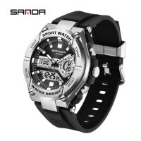 ZZOOI SANDA 2023 New Mens Watches 50M Waterproof Quartz Wristwatch Sport Military LED Digital Watch for Male Relogios Masculino 3123