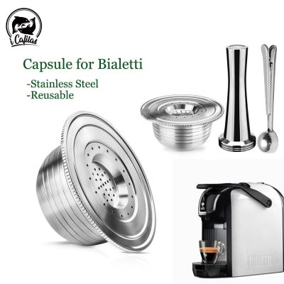 【YF】 Icafilas-Filtros recarregáveis reutilizáveis café cápsula para máquina Bialetti 3A-C273E Brikka Espresso Cup aço inoxidável