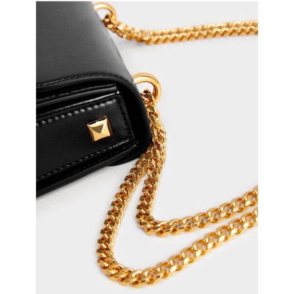 charles-keith-metallic-push-lock-chain-bag-กระเป๋าสะพายข้าง-สายโซ่