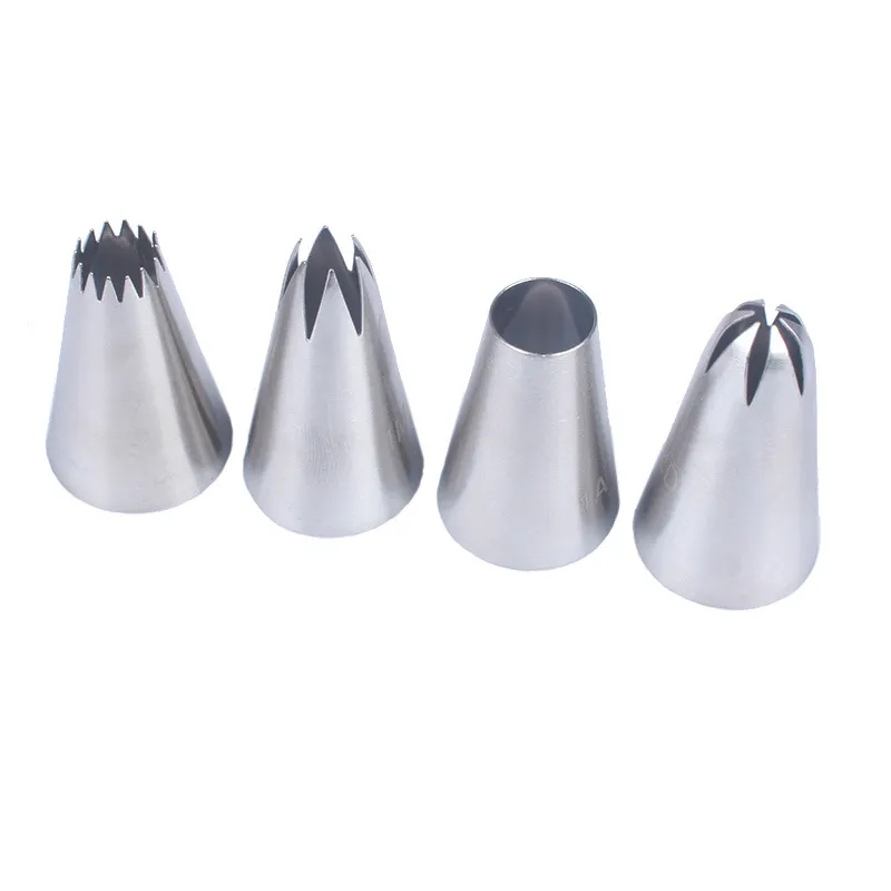 4Pcs Decorating Cake Stainless Steel Pastry Baking Tools Medium ...