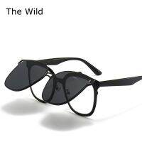 【CC】 The New Metal Flip-Up Sunglasses Men And Womens Polarized Goggles Uf400 Glasses