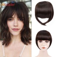 【DT】hot！ Alileader Synthetic Bangs Blunt Bang Hairpieces Front False Fringe Thin Hair 2Clipss In Hairpiece