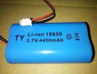 Free shipping 3.7v 18650 4400mAh lithium rechargeable battery li-ion