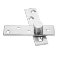 1Set 360 Degree Rotation Axis 100mm Stainless Steel Up and Down Doors Rotating Hinges Location Shaft Hidden Pivot Hinge Hardware