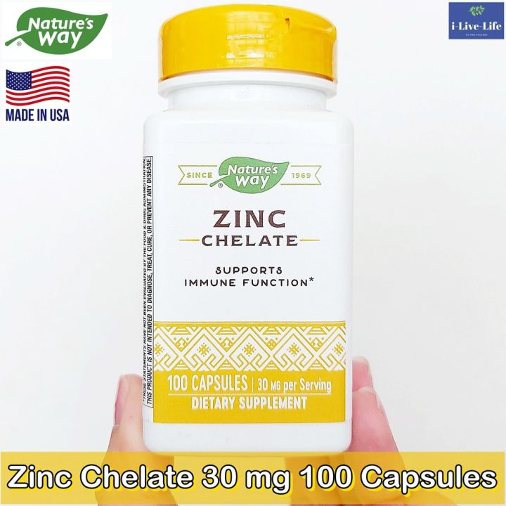 ซิงค์-คีเลต-zinc-chelate-30-mg-100-capsules-natures-way-bisglycinate-chelate-ดูดซึมได้ดีกว่า
