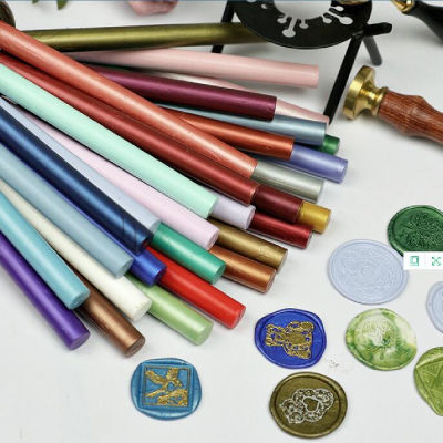 10Pcs 11mm Sealing Wax Stick Beads Stamp For Glue Melt Craft Envelope Wedding Wax Sealing stamp Making Tool