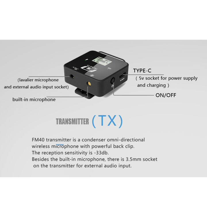 feidu-fm40-microphone-uhf-wireless-transmitter-receiver-kit-lapel-lav-microfone-mic-for-smartphone-dslr-camera-vs-sokani-tiny
