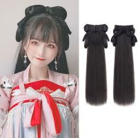 BEAUTYandLADIES Black Soft Princess Hanfu วิกผมสไตล์จีนโบราณวิกนางฟ้าแบบดั้งเดิม Hanfu วิกผมสไตล์จีนจีนแบบดั้งเดิมอุปกรณ์แต่งผมคอสเพลย์