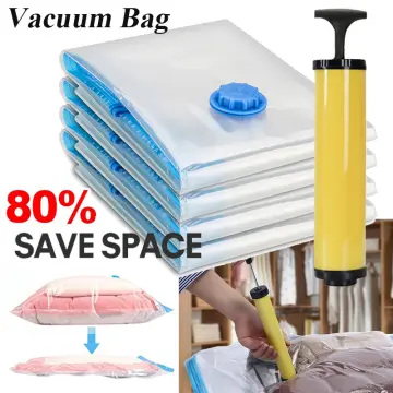 1pc Vacuum Storage Bags, Save Storage Space Bedroom Organization Quilts  Blankets Clothes Storage Vacuum Seal Bags With Travel Hand Pump