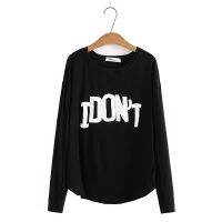 【มีไซส์ใหญ่】Plus Size XL-4XL Womens Long Sleeved White Black Shirts Oversized A-line Fashion Female Tops