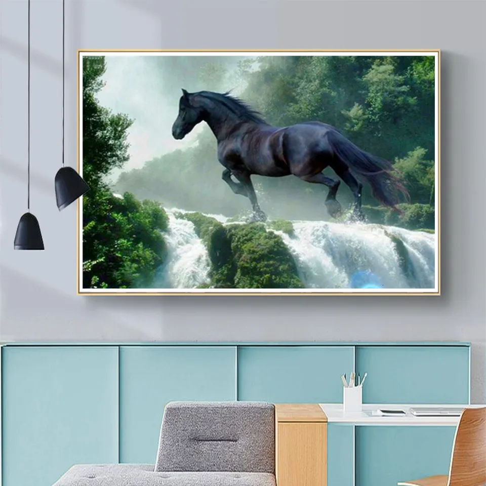 5D DIY Diamond Painting Horse Rhinestone Picture All Square/Round Animal  Diamond Embroidery Mosaic Beaded Home Decoration Gift - AliExpress