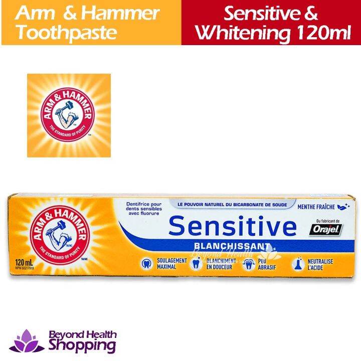 Arm & Hammer Sensitive Toothpaste Whitening Fresh Mint 120ml Lazada PH