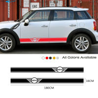 2Pcs Car Side Skirt Stickers For Mini Cooper R56 R57 R58 R50 R52 R53 R59 R61 Countryman Clubman R60 F60 F55 F56 Car Accessories