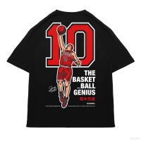 【New】S-4XL Cool เสื้อยืดลําลอง แขนสั้น พิมพ์ลายกราฟฟิคอนิเมะ Slam Dunk SAKURAGI ทรงหลวม พลัสไซซ์ แฟชั่นสําหรับผู้ชาย และผู้หญ