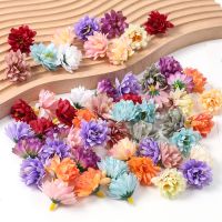 20Pcs Mini 3cm Carnations Handmade Artificial Flowers Head For Wedding Decoration DIY Wreath Gift Scrapbooking Craft Fake Flower