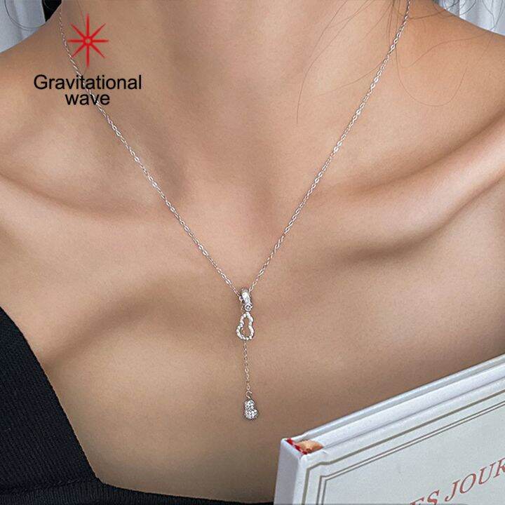 gravitational-wave-clavicle-chain-ฝีมือดี-fade-resistant-สวมใส่-elegant-anti-rust-คอตกแต่งอุปกรณ์เสริม-y-รูปร่างบางสร้อยคอสำหรับชีวิตประจำวัน