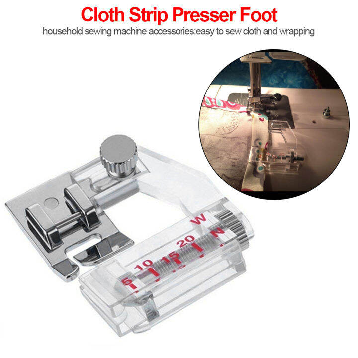 SnapOn Adjustable Bias Binder Presser Foot Feet For Sewing Bias