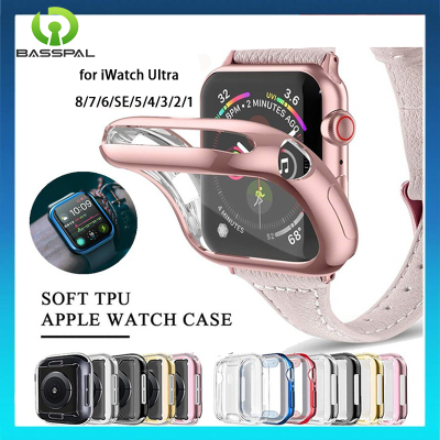 360 ° เต็มรูปแบบ TPU เคสสำหรับ Apple Watch อัลตร้า8 7 6 SE 5 4 49มม. 45มม. 41มม. 44มม. 40มม. อุปกรณ์เสริมแบบนิ่มสำหรับ I Watch Series 3 2 1 42มม. 38มม.