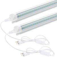ที่นี่2ชิ้น T8แบบบูรณาการรูปตัววีสองแถวโคมไฟหลอด14W 0.6M Linkable แสง