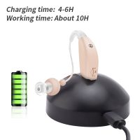 Adjustable Volume Hearing Aids BTE Ear Hearing Amplifier Sound Amplifier Rechargeable Hearing Device for The Elderly