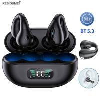 TWS For Ambie Wireless Earphones Bluetooth 5.3 Headphones Bone Conduction Headset Sport Earbuds Sound Earcuffs 1:1 Ear Earring Over The Ear Headphones