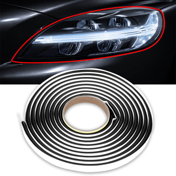 5Meters Headlight Sealant Seal Snake Gum Headlamp Black Butyl Rubber