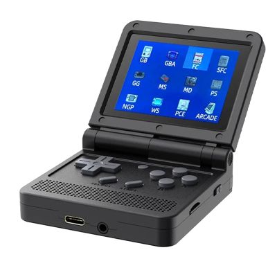 POWKIDDY New V90 Version Open-Source Retro Game Console 3.0 Inch IPS LCD 320 x 240 64GB ROM Built-in 15000 Games