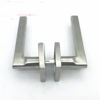 New 304 Complete lock handle stainless steel lever door handle  door handles for interior doors  square tube inlet lever handle Door Hardware Locks