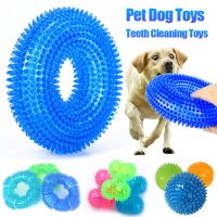 〖Love pets〗   Pet Dog Toys Bite Resistant Squeaky Sound Toy Thorn Barbed Tooth Cleaning TPR Molar Chew Toys for Dogs Interactive Training