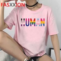 ข้อเสนอพิเศษ Lgbt Harajuku Tเสื้อผู้หญิงเกย์Pride 90Sเลสเบี้ยนเสื้อยืดUlzzang Rainbow Streetwear TshirtกราฟิกLove Love Top teeหญิงS-5XL