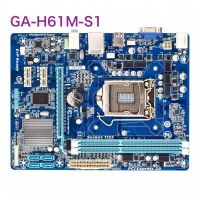 สำหรับ Gigabyte GA-H61M-S1เมนบอร์ด16GB LGA 1155 DDR3 Micro ATX Mainboard 100 ทดสอบ OK อย่างเต็มที่ทำงานจัดส่งฟรี