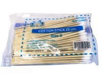 Cotton Stick BIO PLAST ไม้พันสำลี/สำลีพันก้าน ความยาว 6 นิ้ว 100 ชิ้น