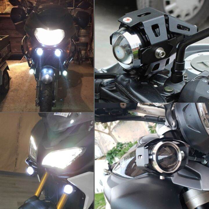 ไฟตัดหมอกจักรยานยนต์เสริมไฟหน้าเลนส์โคมไฟสปอร์ตไลท์สำหรับ-yamaha-fz1-vstar-650-x-max-xjr-1200-xt660-nmax-125-pw-50