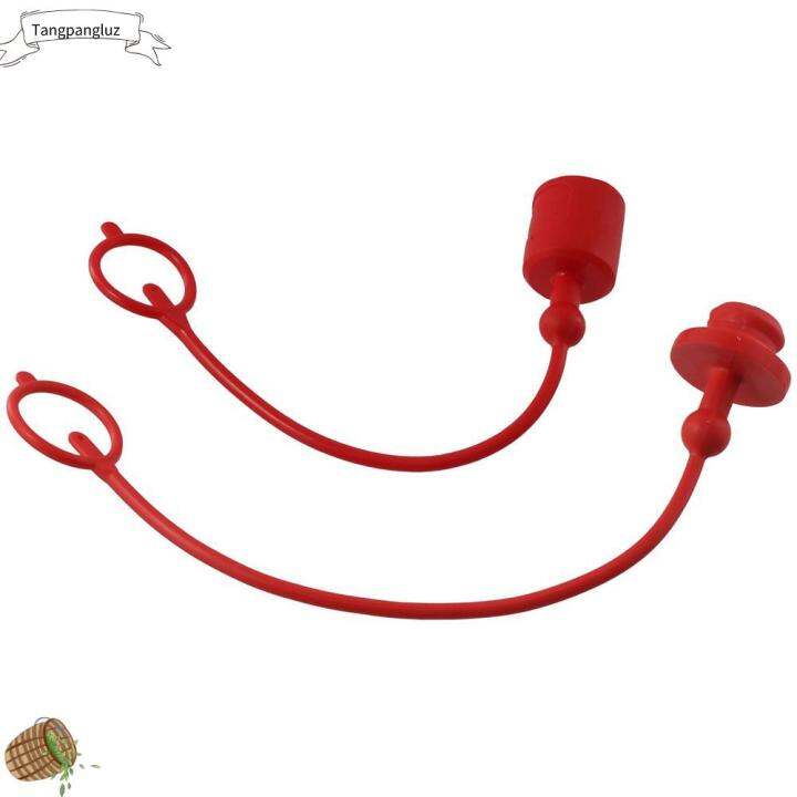 TANGPANGLUZ Red Hydraulic Coupler Dust Cap 1/2 ISOB Plastics Hose